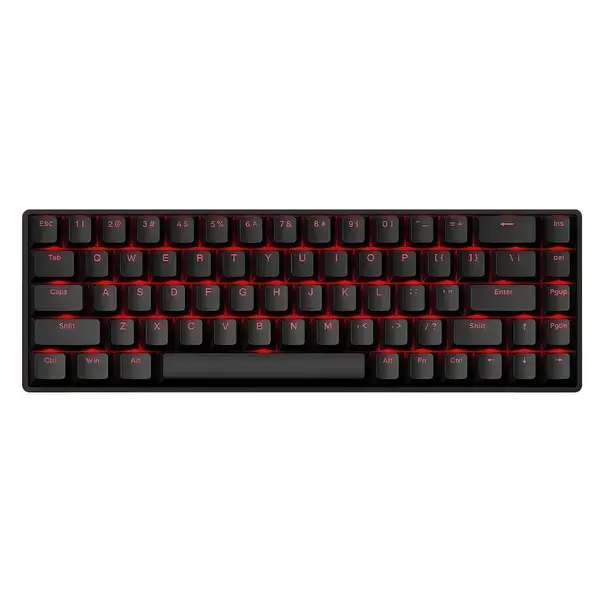 Madlions Професионална геймърска механична клавиатура Professional FIRE 68 PRO 8K, Gateron Magnetic Jade Switches, RGB Black - FIRE-68-PRO