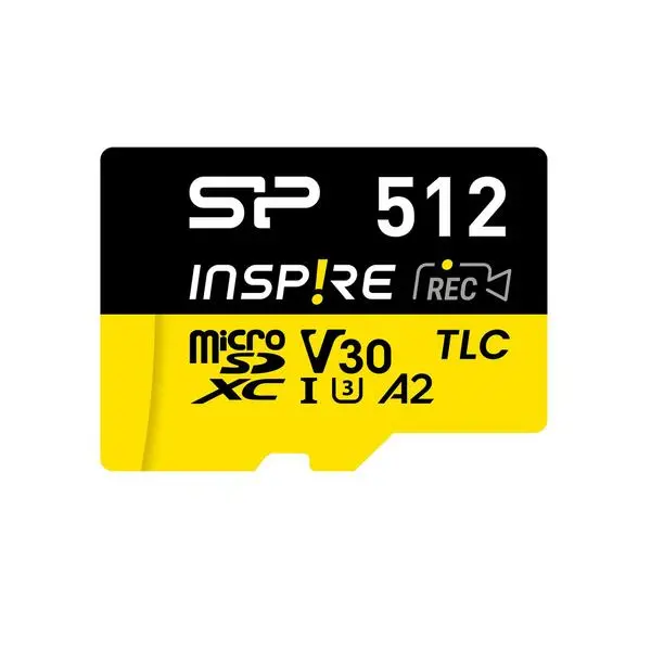 Silicon Power Inspire 512GB, microSDXC, Class 10, SD Adapter, SLP-SD-STXLA2V1NSP-512GB