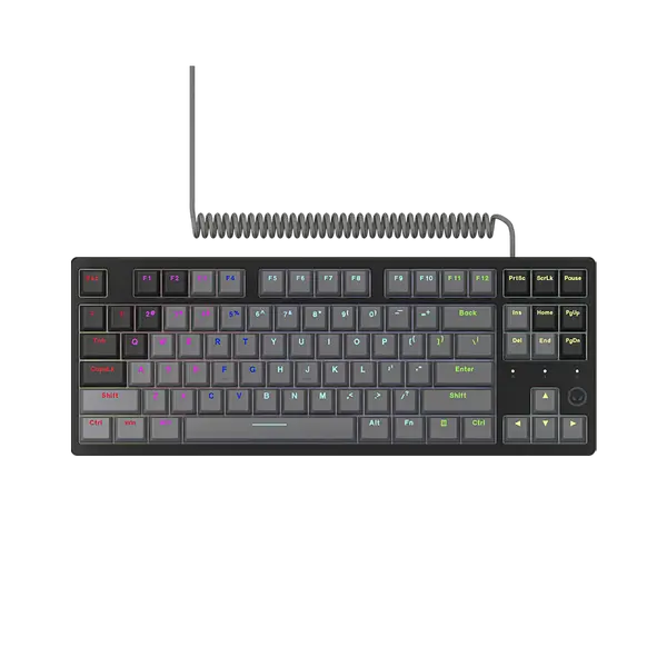 LORGAR Azar 514TKL, Wired RGB mechanical gaming keyboard, black, EN layout - LRG-GK514TKL-BK-US