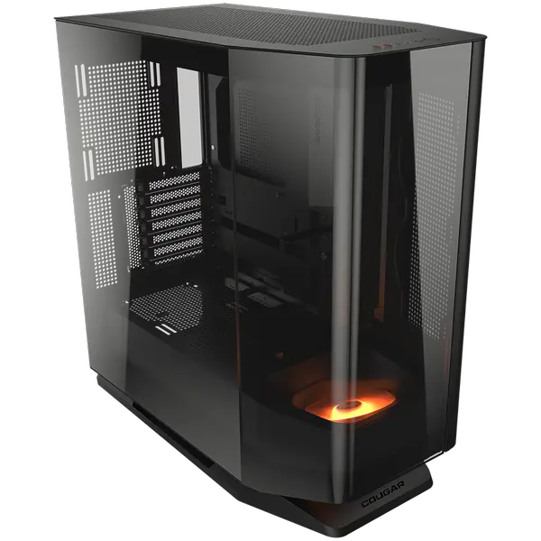 COUGAR | FV270 Black | PC Case | Mid tower / Tempered, Curved Glass Perimeter / Quick Detachable - CGR-58M6B