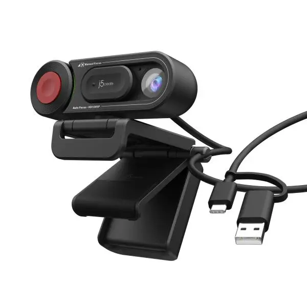 Уеб камера j5create JVU250, 4K Ultra HD, Микрофон, Автоматичен и ръчен фокус - JVU250