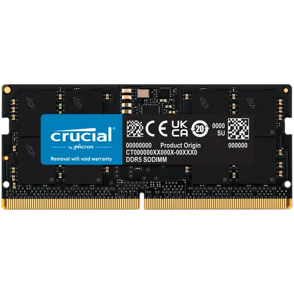 Crucial 32GB DDR5-5600 SODIMM CL46 (16Gbit) Tray - CT32G56C46S5T