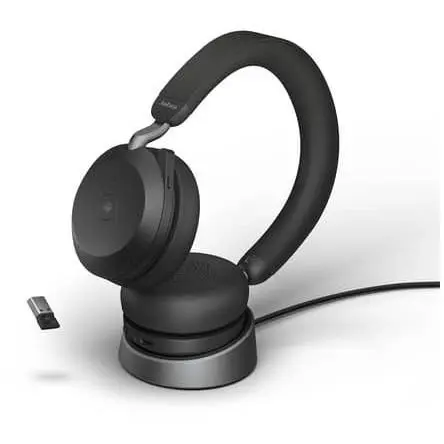 Jabra Evolve2 75 Stereo MS + Ladesation + Link380a , schwarz -  (К)  - 27599-999-989 (8 дни доставкa)