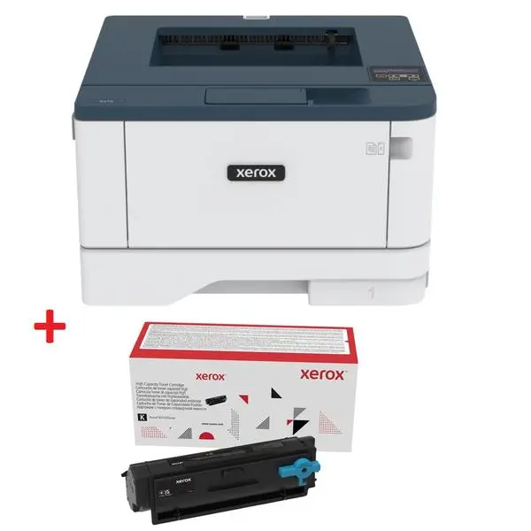 Xerox B310DNI A4 mono printer 40ppm. Duplex, network, wifi, USB, 250 sheet paper tray + Xerox Black high capacity toner cartridge 8000 pages B310/B305/B315 - B310V_DNI_006R04380