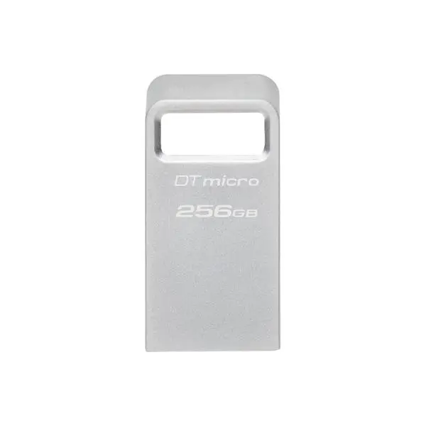 USB памет KINGSTON DataTraveler Micro, 256GB,USB-A 3.2 Gen 1, Сребрист, KIN-USB-DTMC3G2-256GB