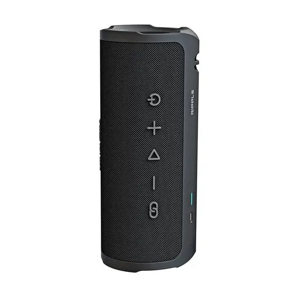 HiFuture Ripple Black, 2-Way Speaker System, 20W*1+10W*1, IPX7 Waterproof, Up to 12 Hours Playtime, Bluetooth 5.3, Pair to Play (TWS Mode) - 6972576181039