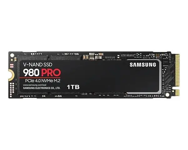 Samsung SSD 980 PRO 1TB Int. PCIe Gen 4.0 x4 NVMe 1.3c, V-NAND 3bit MLC, Read up to 7000 MB/s, Write up to 5100 MB/s, Elpis Controller, Cache Memory 1GB DDR4 - MZ-V8P1T0BW