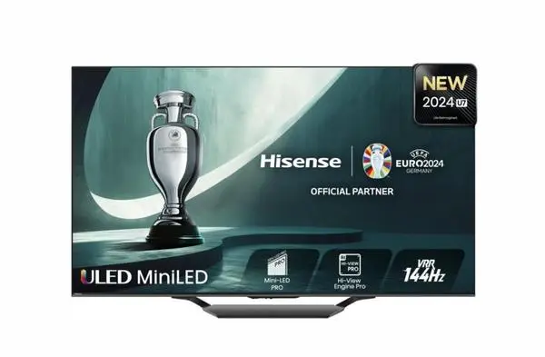 Hisense 55" U7NQ, 4K Ultra HD 3840x2160, ULED, FALD, Quantum Dot, 144Hz, IPS, HDR 10+, HLG, Dolby Vision IQ - 55U7NQ