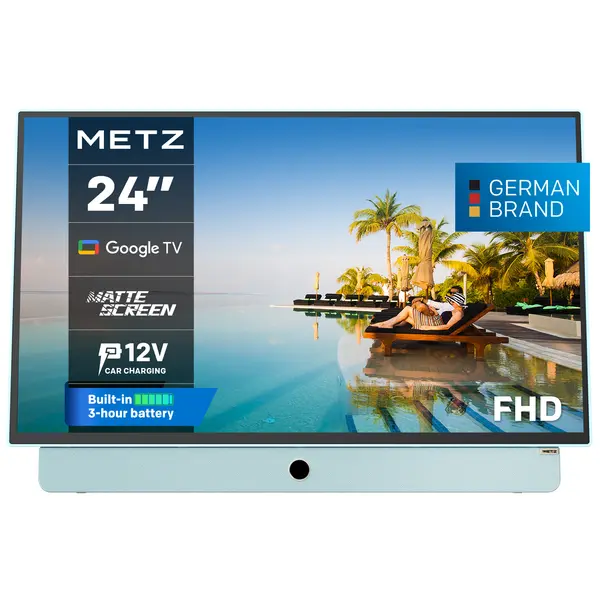 METZ Портативен телевизор  24MPE7000Y 24" LED FHD(1920x1080) GoogleTV, HDR10, син - METZ-TV-24MPE7000Y