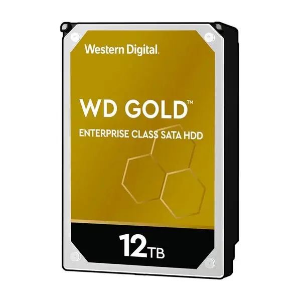 Твърд диск 12TB WD Gold Enterprise, SATA 6Gb/s, 7200rpm, 256MB Cache, 3.5" (8.89cm), WD121KRYZ