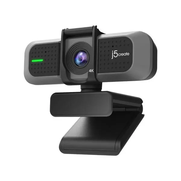 Уеб камера j5create JVU430, 4K Ultra HD, Два микрофона, 360° Rotation, Черен - J5-JVU430