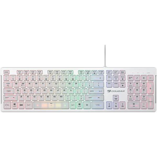 COUGAR VANTAR S Gaming Keyboard, White - CGR-WRXMI-VSW