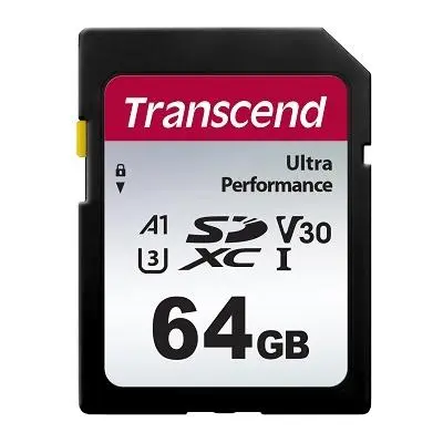 Transcend 64GB SD Card UHS-I U3 A1 Ultra Performance - TS64GSDC340S