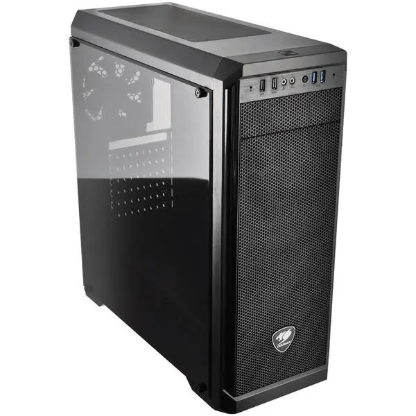 Chassis COUGAR MX330-G Mid-Tower, Mini-ITX/Micro-ATX/ATX, Max. Graphics Card Length-350mm/12.8 (Inch) - CG385NC100006