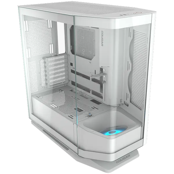 COUGAR | FV270 White | PC Case | Mid tower / Tempered, Curved Glass Perimeter / Quick Detachable - CGR-58M6W