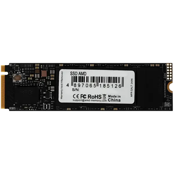 AMD 512GB SSD M.2 2280 PCIe 4.0 NVMe, Read: 6,300/ Write: 3,000MB/s - (1005) - R3MP40512G8