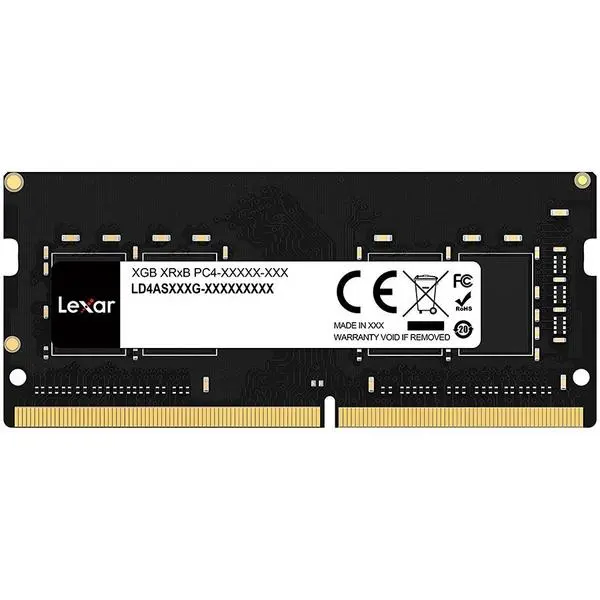 Lexar® DDR4 8GB 260 PIN So-DIMM 3200Mbps, CL22, 1.2V- BLISTER Package, EAN: 843367123766 - LD4AS008G-B3200GSST