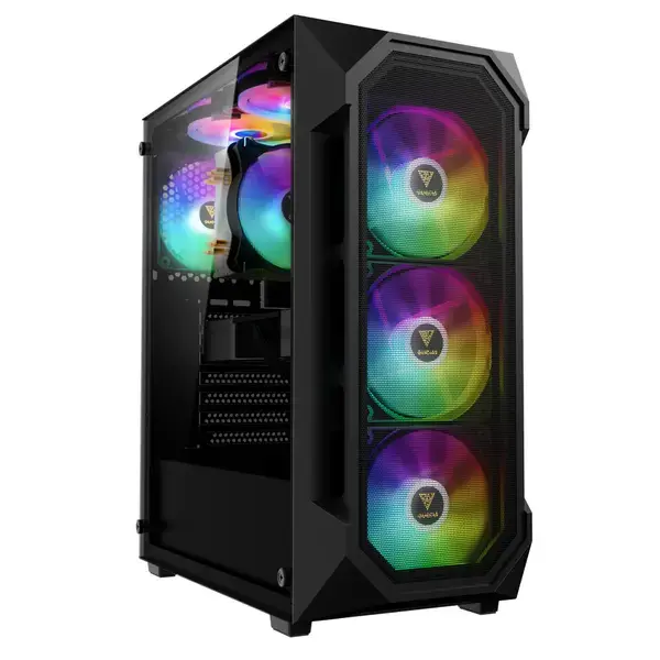 ## Gamdias кутия ATX AURA GC1 Elite Mesh, RGB, Tempered Glass - преглед на продукт