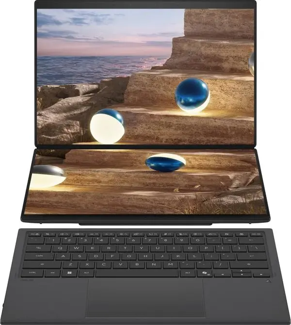 Лаптоп Asus ZenBook Duo 14 UX8407AA-SN130X Intel Core Ultra 9 386H 1.60 GHz, 18 MB cache, 32GB onboard, SSD 2000GB M.2 NVMe PCIe 4.0 - 90NB16V1-M009M0