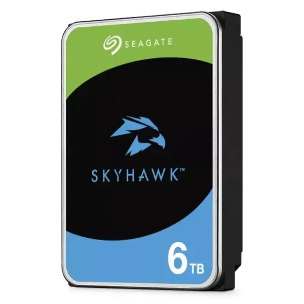 Твърд диск 6TB Seagate SkyHawk (ST6000VX009), SATA 6Gb/s, 256MB кеш, surveillance, 3.5" (8.89cm)