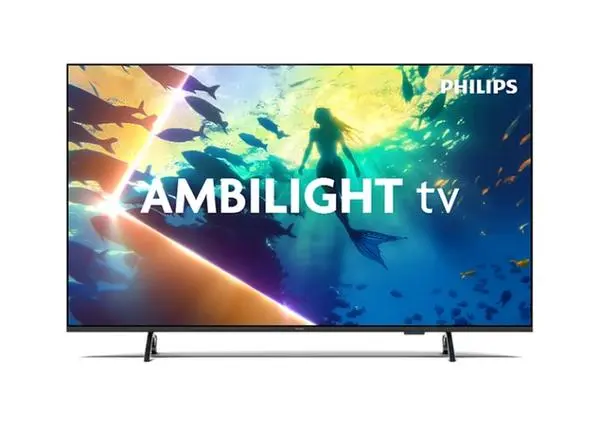 Philips  50" 4K UHD LED, 3840x2160p, 60Hz, DVB-T/T2/T2-HD/C/S/S2, 60Hz, Ambilight 3, Pixel Precise UHD - 50PUS8010/12