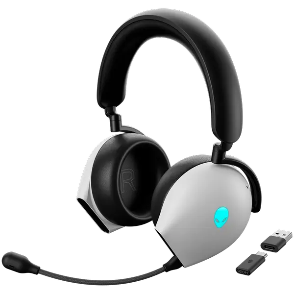 Alienware Tri-Mode Wireless Gaming Headset AW920H (Lunar Light) - 545-BBDR-14