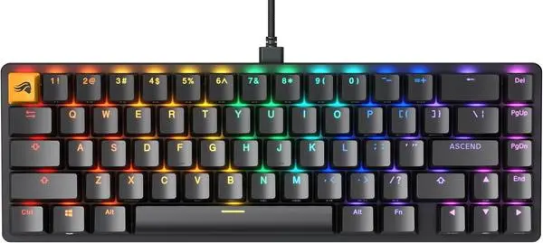 Геймърска механична клавиатура Glorious GMMK 2 Black Compact- Fox Switches US-Layout - GL-KEY-GATA-1672