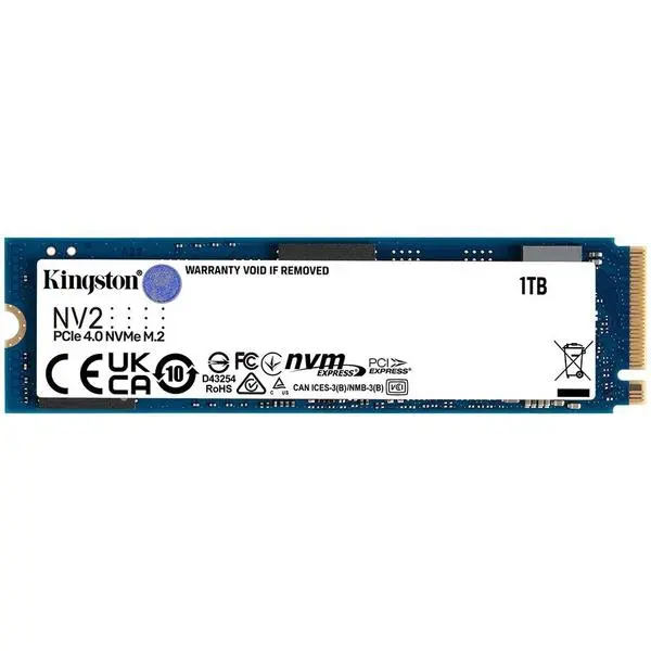 Kingston 2TB NV2 M.2 2280 PCIe 4.0 NVMe SSD, up to 2100/1700MB/s, EAN: 740617329971 - SNV2S/2000G