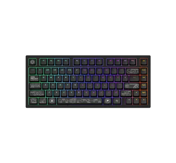 Геймърскa безжична клавиатура Dark Project ALU81A Terra Nova V2 Black RGB - FSH-DP-KD-NOVA81-BLACK-V2