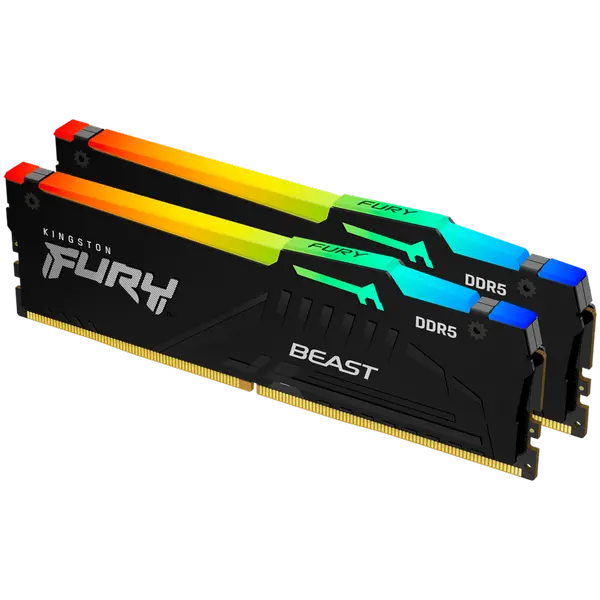 Kingston 16GB 6000MT/s DDR5 CL30 DIMM (Kit of 2) FURY Beast RGB EXPO - KF560C30BBEAK2-16