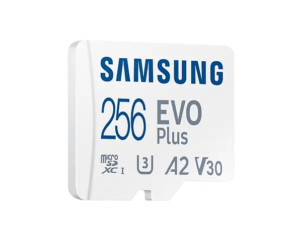 Samsung EVO Plus, microSDXC, UHS-I, 256GB, Адаптер, SAM-SDM-MC256KA