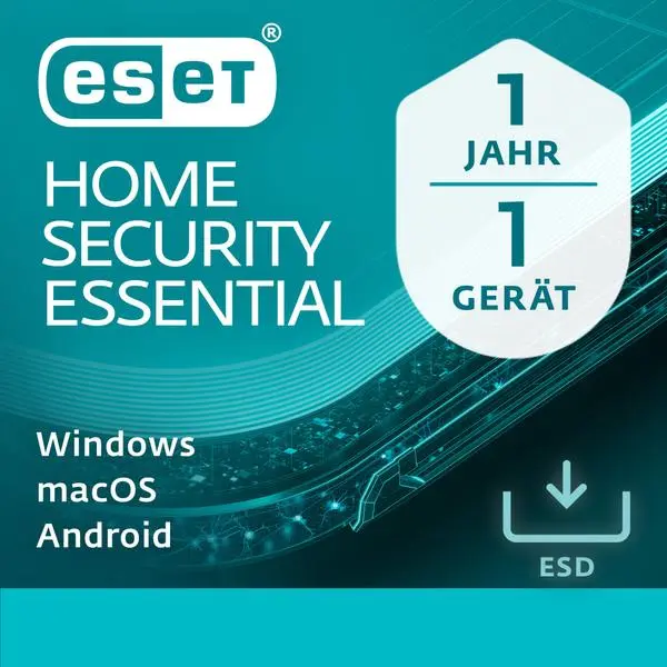 ESET Home Security Essential - 1 User, 1 Year - ESD-DownloadESD -  (К)  - EHSE-N1A1-VAKT-E (8 дни доставкa)