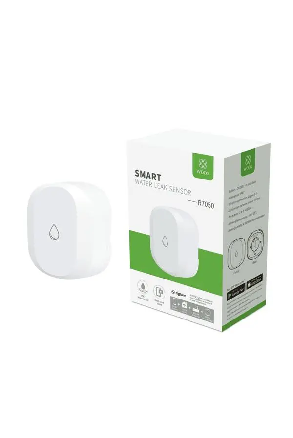 Умен сензор Woox Sensor - Zigbee Smart Water Leak Sensor - R7050: Защитете дома си от наводнения с най-новата технология за проследяване на течове