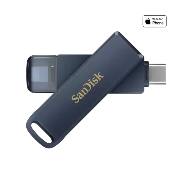 SanDisk Флаш памет 128GB Phone Drive, USB 3.2 Type-C, Lightning, SD-USB-SDIXD0N-128G-GN6NE