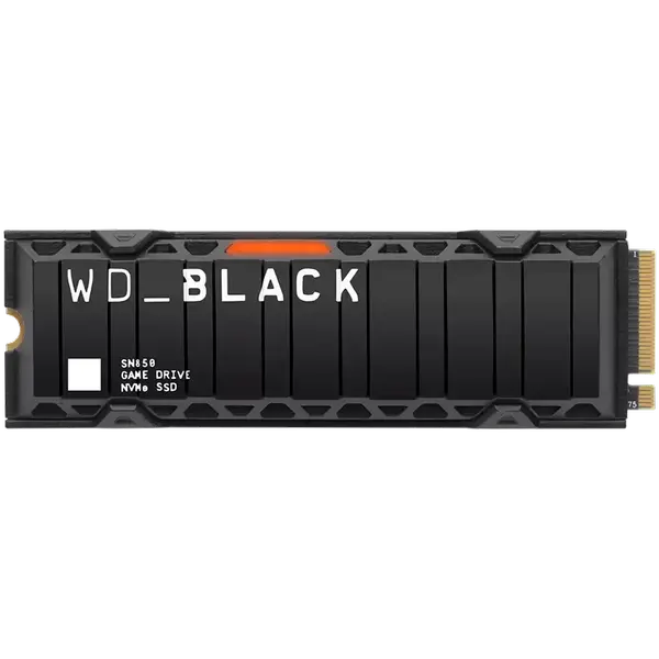 SSD POWERED BY SANDISK WD Black SN8100 HeatSink 1TB M.2 2280 PCIe Gen5 x4 NVMe, Read/Write: 14900/11000 MBps, IOPS 1600K/2400K, TBW: 600 - (1005) - WDS100T1XHM-00CMT0