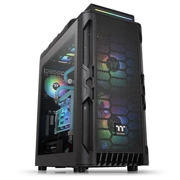 Кутия Thermaltake Level 20 RS TG ARGB, Tempered Glass, Mid-Tower, Black - THER-CASE-1P8-00M1WN