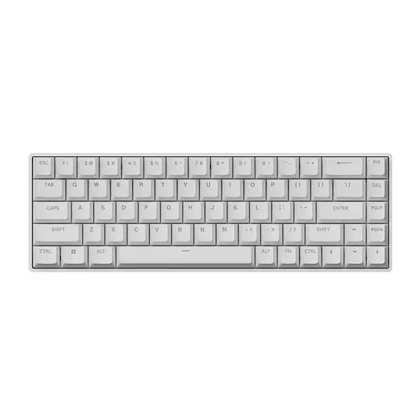 Madlions Madlions професионална геймърска механична клавиатура Professional FIRE 68 RGB 8K, Gateron Dual-Rail Magnetic Switches [Linear], R - FIRE-68-RGB-WH