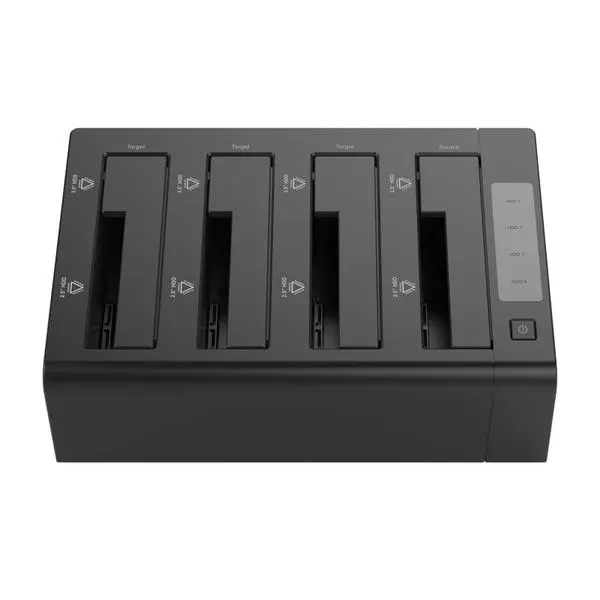 Orico Orico докинг станция Storage HDD/SSD Dock/Duplicator 4x 2.5 and 3.5 inch USB3.0, black 6648US3-C - 6648US3-C-V1-EU-BK-BP