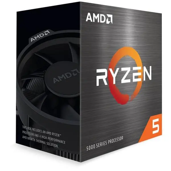 Процесор AMD Ryzen 5 5500, шестядрен (3.6/4.2GHz, 16MB cache, AM4) BOX, с Wraith Stealth, 100-100000457BOX