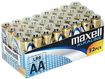 Алкални батерии MAXELL LR6 1,5V AA 32 бр. pack - ML-BA-LR6-32PK