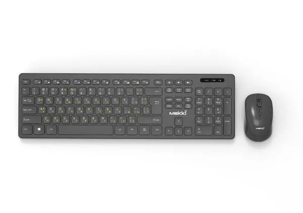 Представяме ви Makki БДС клавиатура и мишка Combo and Mouse Wireless 2.4G BG low-profile chocolate - MAKKI-KB-KMX-C16