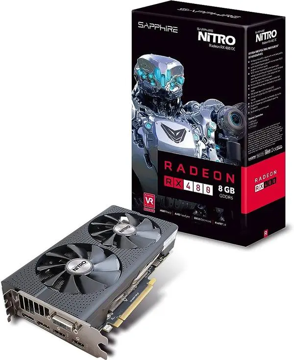 Sapphire NITRO+ RX480 8GB DUAL-X OC PCI-E GDDR5 RR