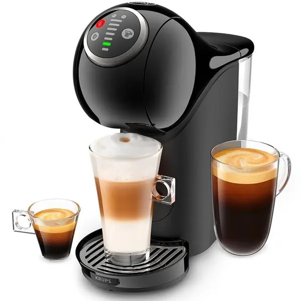 Кафемашина на капсули Krups Nescafe Dolce Gusto Genio S Plus, 1500W, 15 bar, 0.8 l. обем на резервоара за вода, черна, KP340810