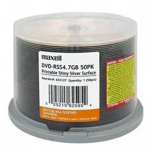 Maxell DVD-R Printable 4.7GB/120min 6x