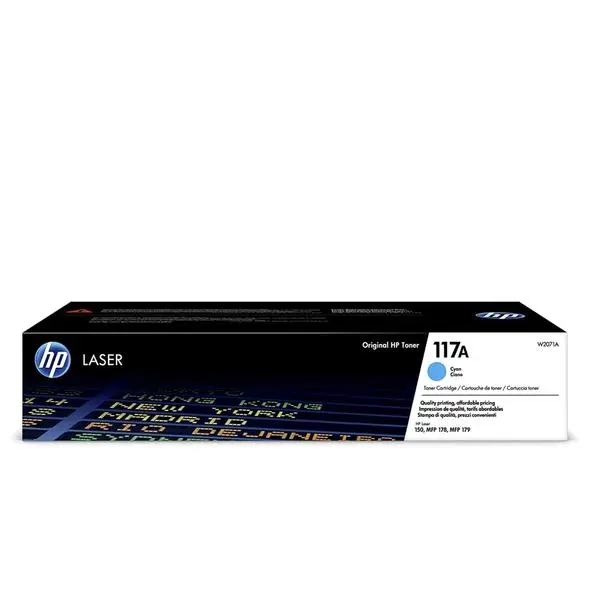 HP 117A Cyan Original Laser Toner Cartridge - W2071A