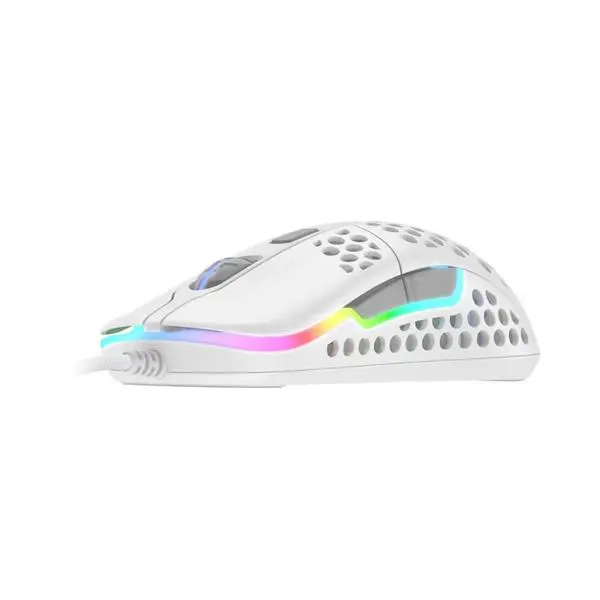 Геймърска мишка Xtrfy M42 White, RGB, Бял - XTRFY-MOUSE-1302