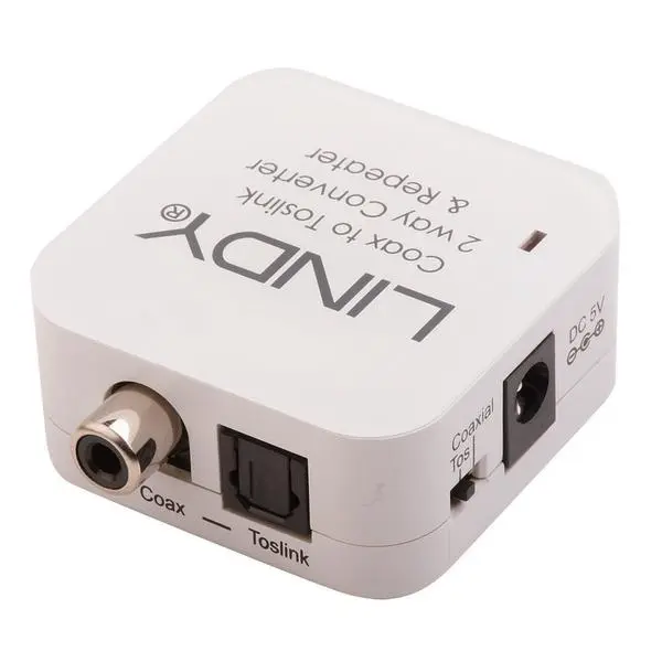 LINDY TosLink (Optical) + Coaxial Bi-directional аудио конвертор - LNY-70411