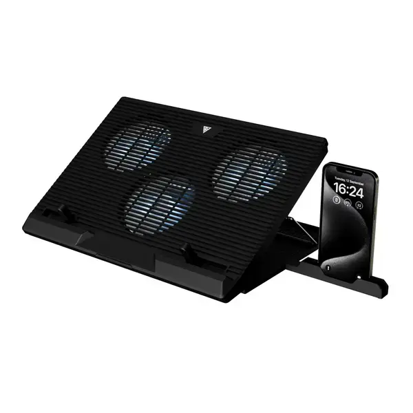 Gamdias Охладител за лаптоп Gaming Notebook Cooler 19" AETHER E1 USB Hub, Phone Stand - AETHER-E1