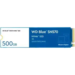WD Blue SSD SN570 NVMe 500GB M.2 2280 PCIe Gen3 8Gb/s WDS500G3B0C