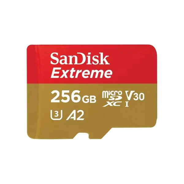 SANDISK Extreme microSDXC, 256GB, SD-SDSQXAV-256G-GN6MA